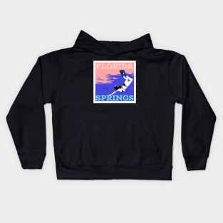 A Diver Enjoying Florida Springs Kids Hoodie